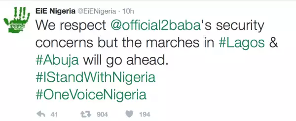 Protest Will Still Hold Without Tuface - Enough is Enough Group Says